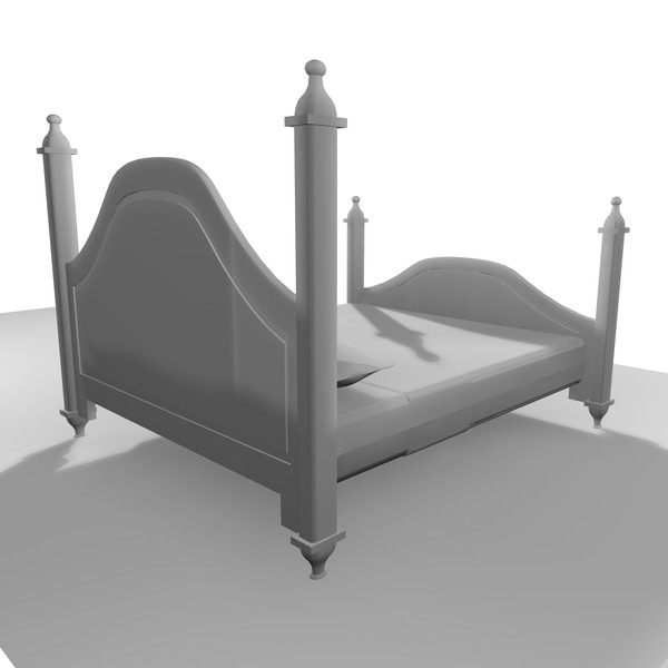 double bed 3d 3ds - DOUBLE BED 11 by Carrara1